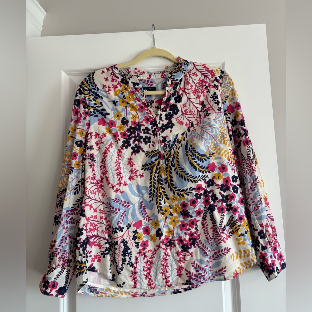 Talbots Multicolor Floral Blouse